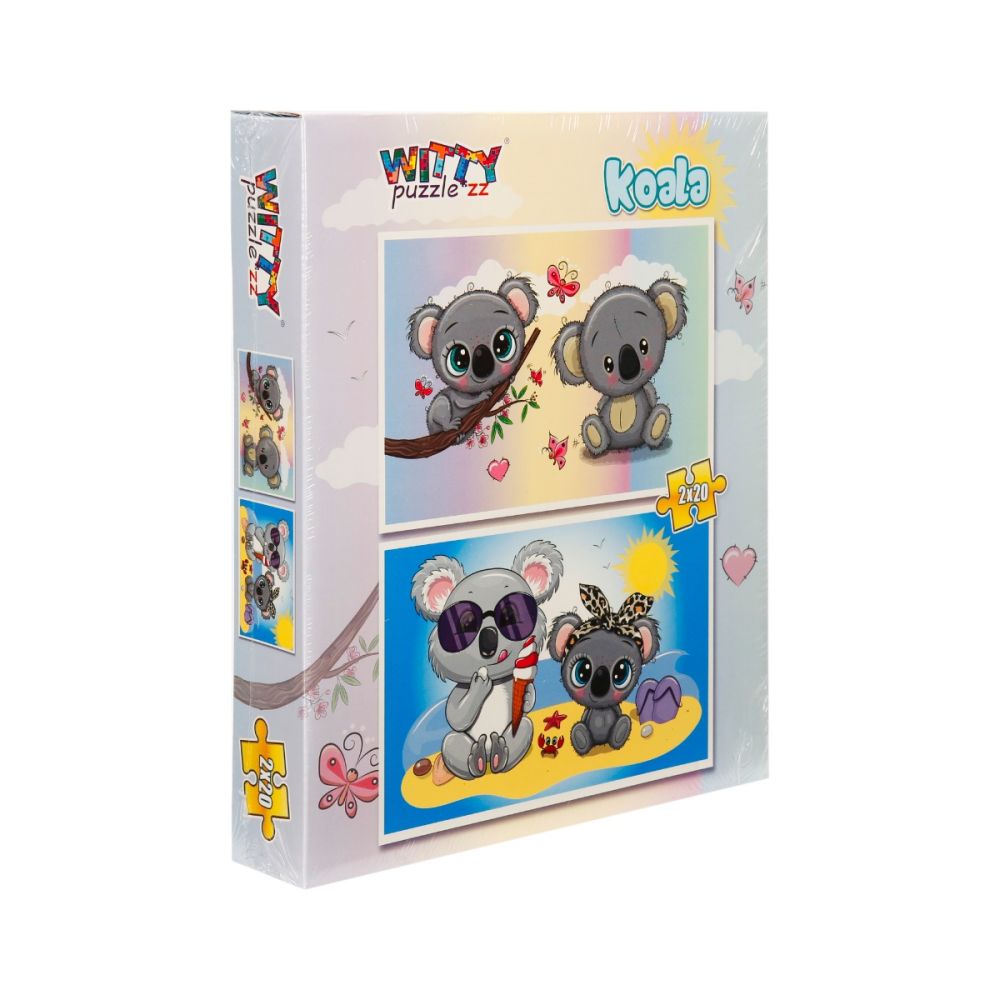 Пъзел Witty Puzzlezz, 2 x 20 части, Коала