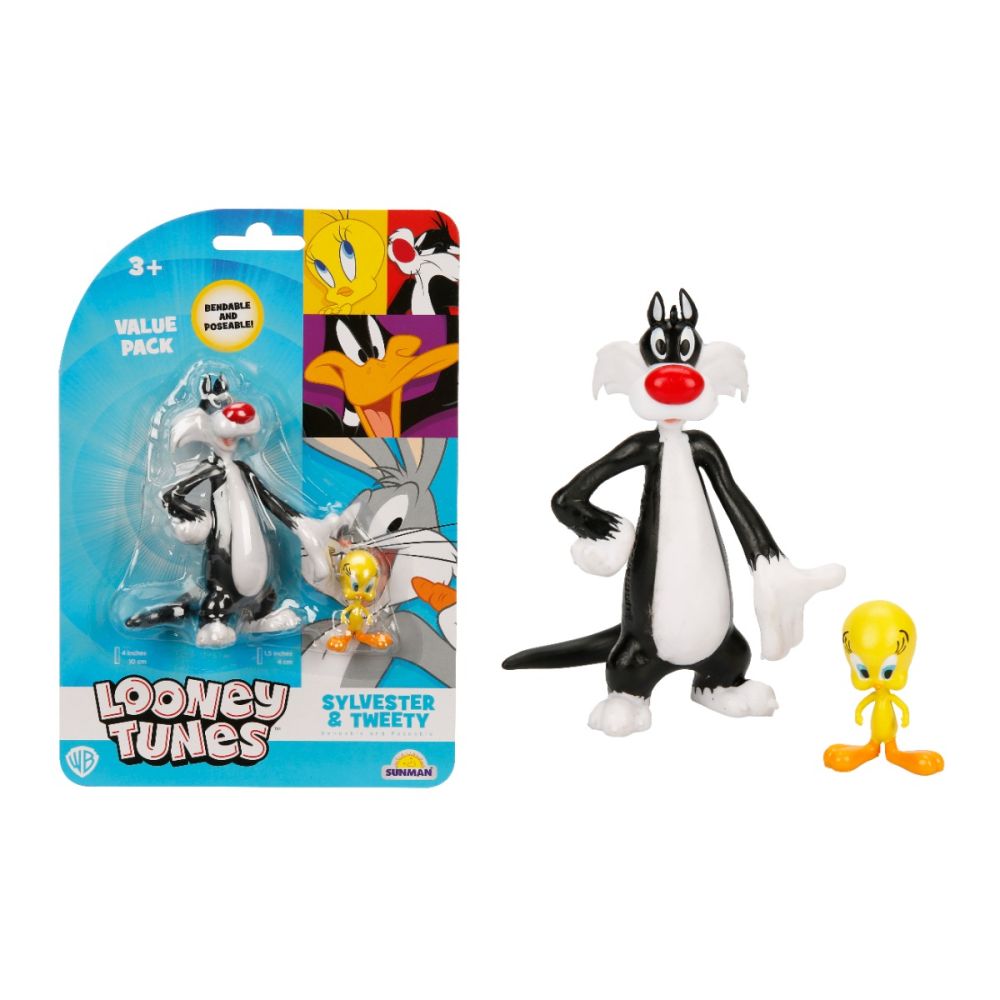 Комплект 2 фигурки Looney Tunes, Tweety и Sylvester