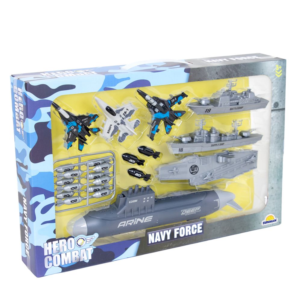 Комплект за игра с подводница, Hero Combat, Navy Force