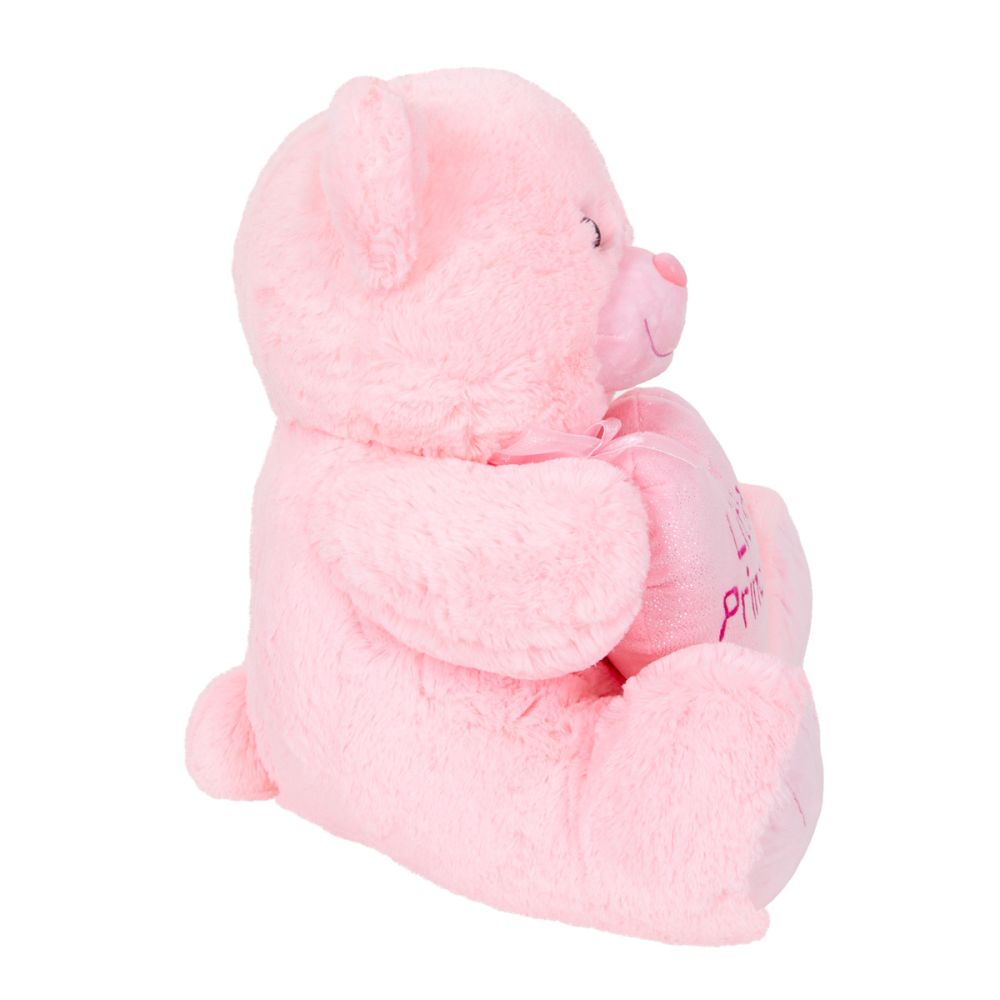 Плюшено мече със сърце, Puffy Friends, Little Princess, Розово, 45 см