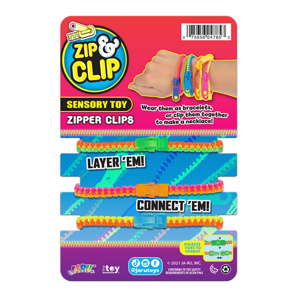 Комплект 3 гривни с цип, Jaru, Zip & Clip