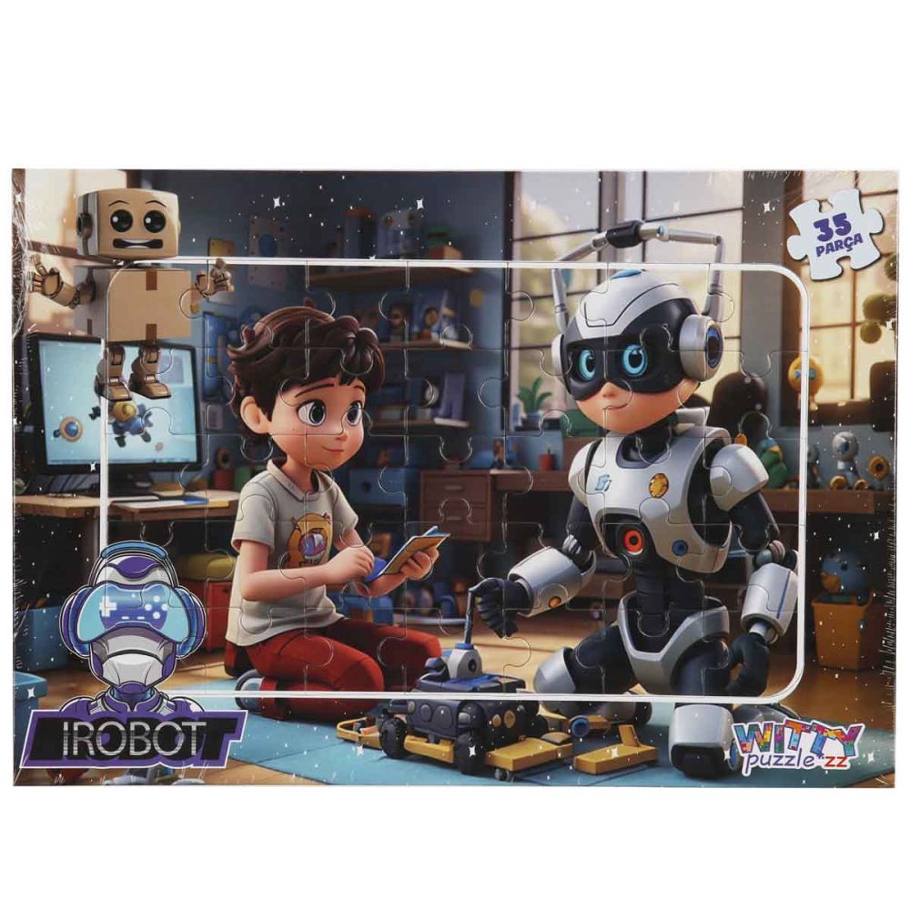 Пъзел Witty Puzzlezz, Роботът и неговият приятел, 35 части