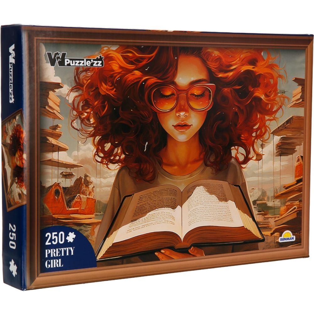 Пъзел Witty Puzzlezz, Момиче с книга, 250 части