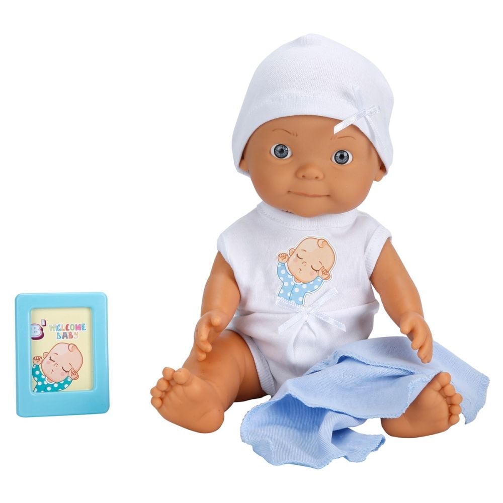 Кукла бебе, Dollz n More, Bebelou, Welcome Baby, 30 см, Синьо