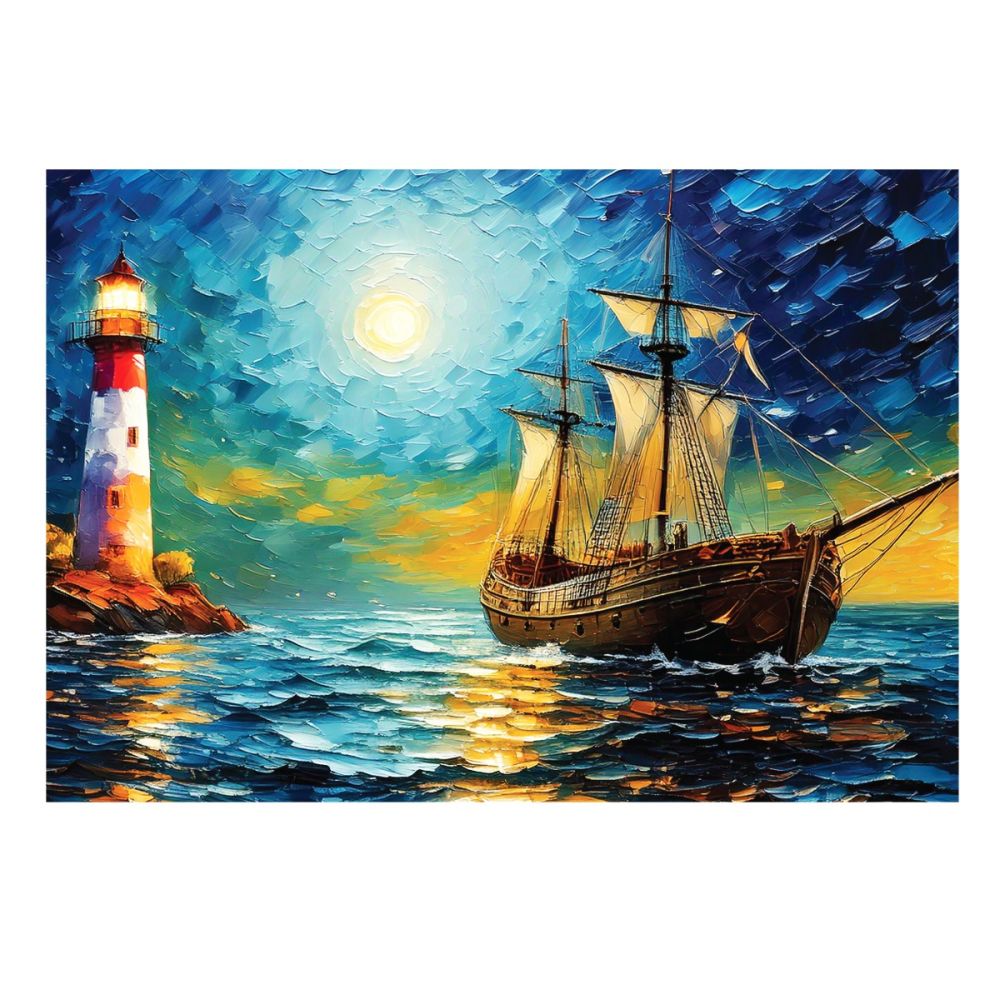 Пъзел Witty Puzzlezz, Пътуване с кораб, 500 части