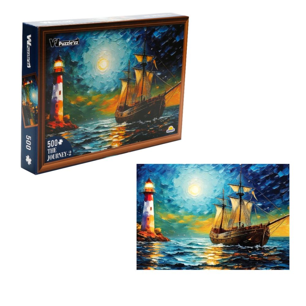 Пъзел Witty Puzzlezz, Пътуване с кораб, 500 части