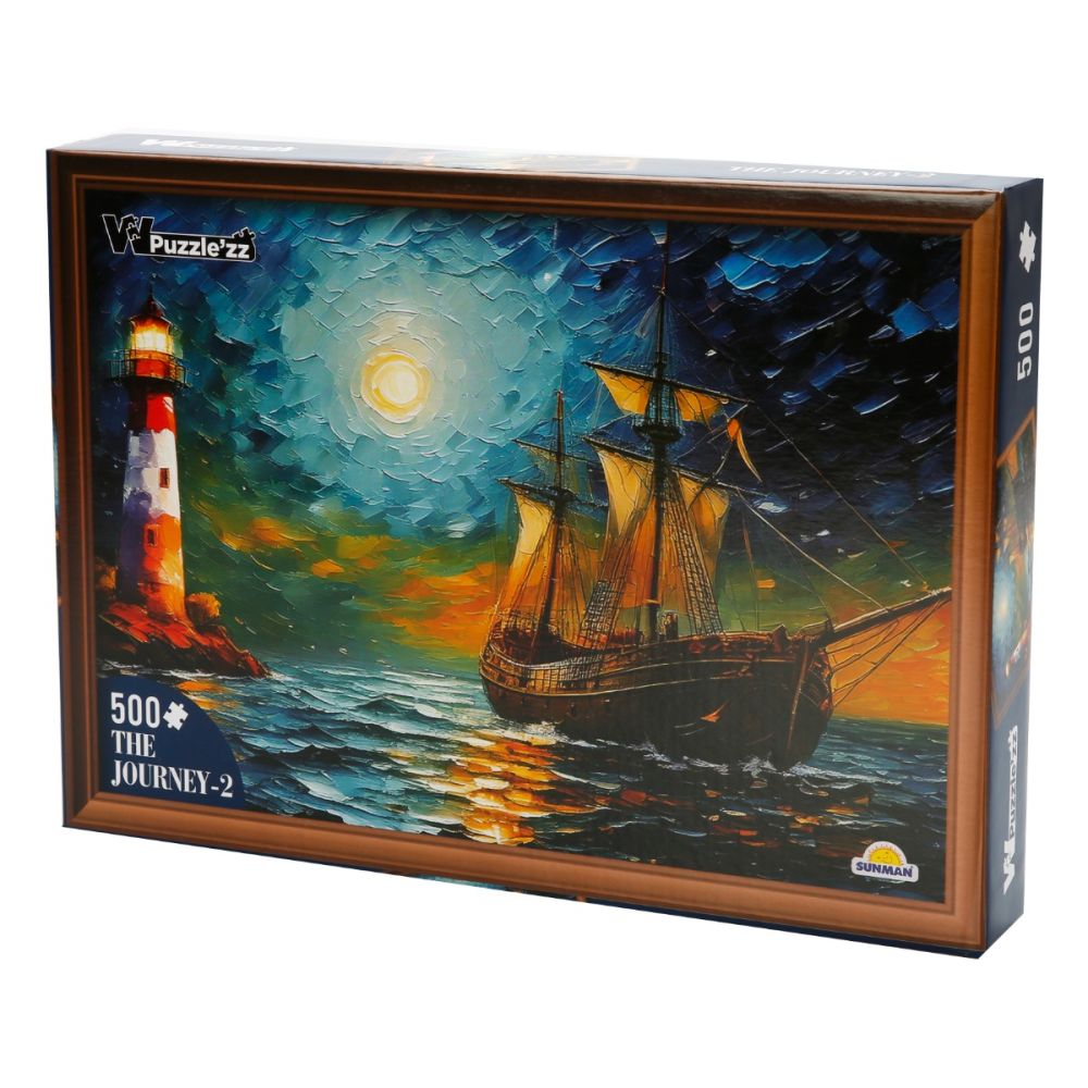 Пъзел Witty Puzzlezz, Пътуване с кораб, 500 части