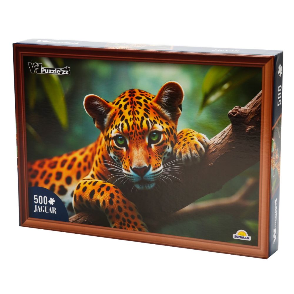 Пъзел Witty Puzzlezz, Ягуар, 500 части
