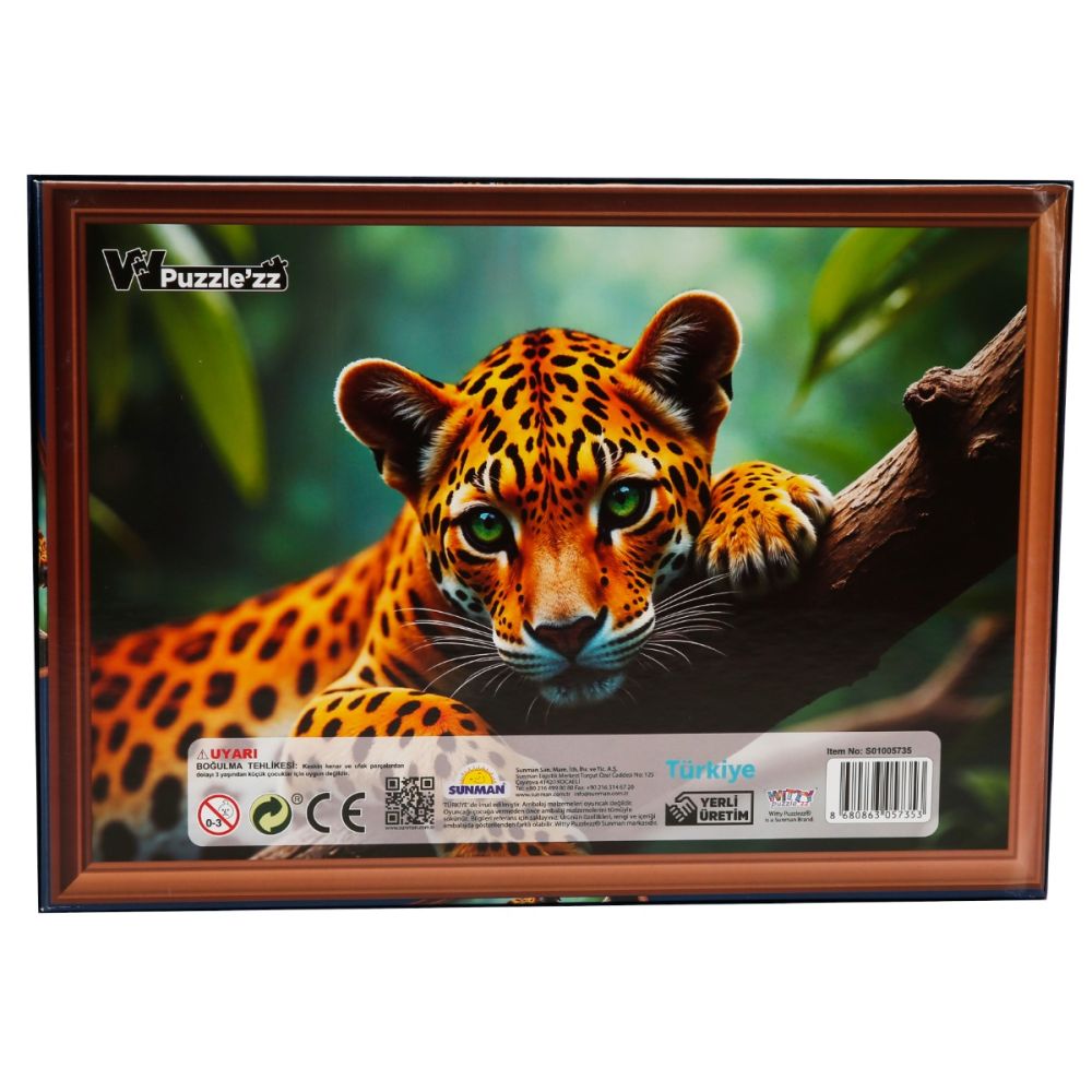 Пъзел Witty Puzzlezz, Ягуар, 500 части