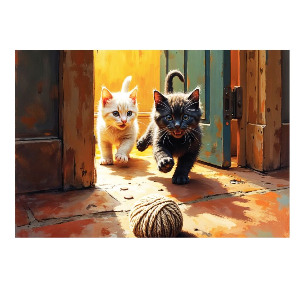 Пъзел Witty Puzzlezz, Котенца, 500 части