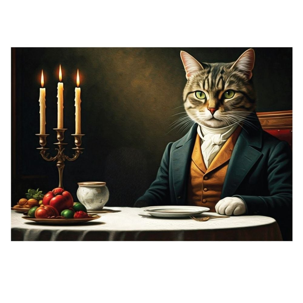 Пъзел Witty Puzzlezz, Котка в костюм, 500 части