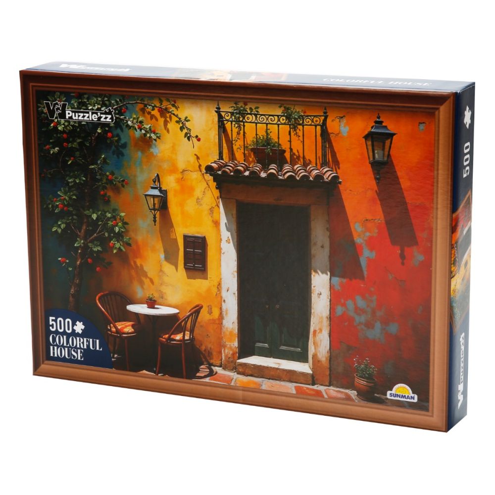 Пъзел Witty Puzzlezz, Цветни стени, 500 части