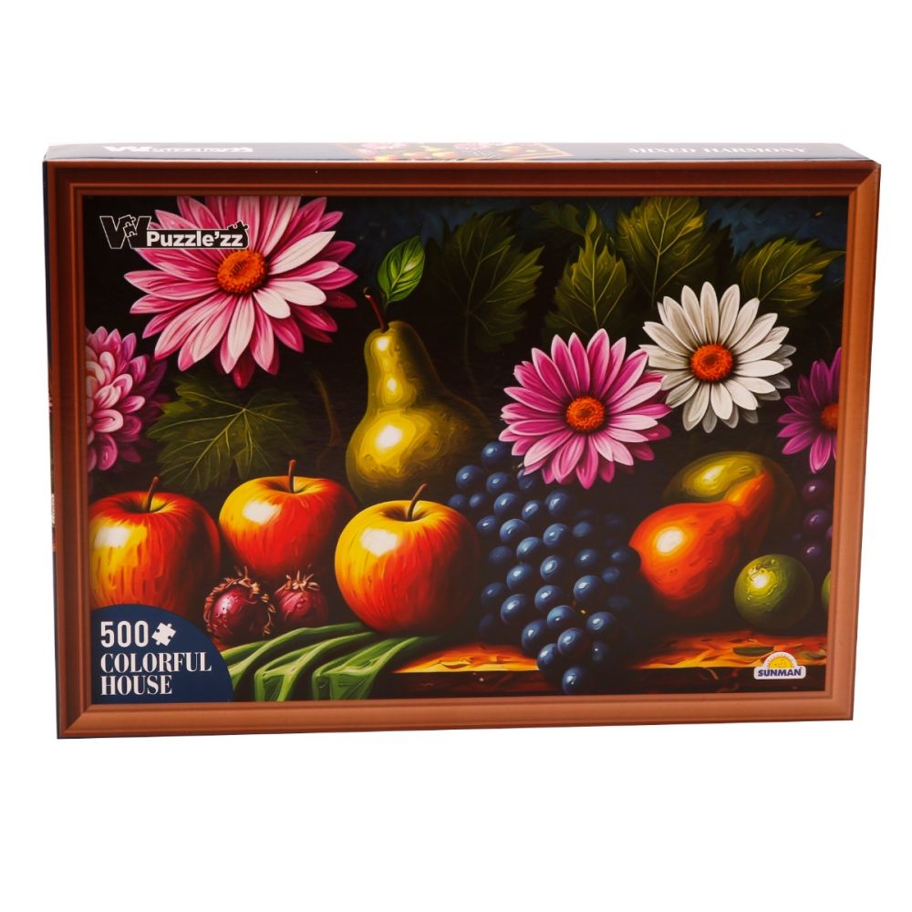 Пъзел Witty Puzzlezz, Плодове и цветя, 500 части
