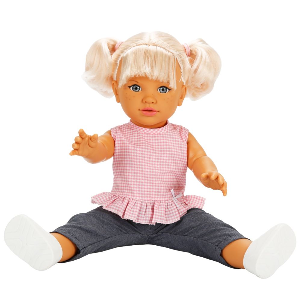 Кукла Dollz And More, Тина в ежедневно облекло, Розова, 45 см