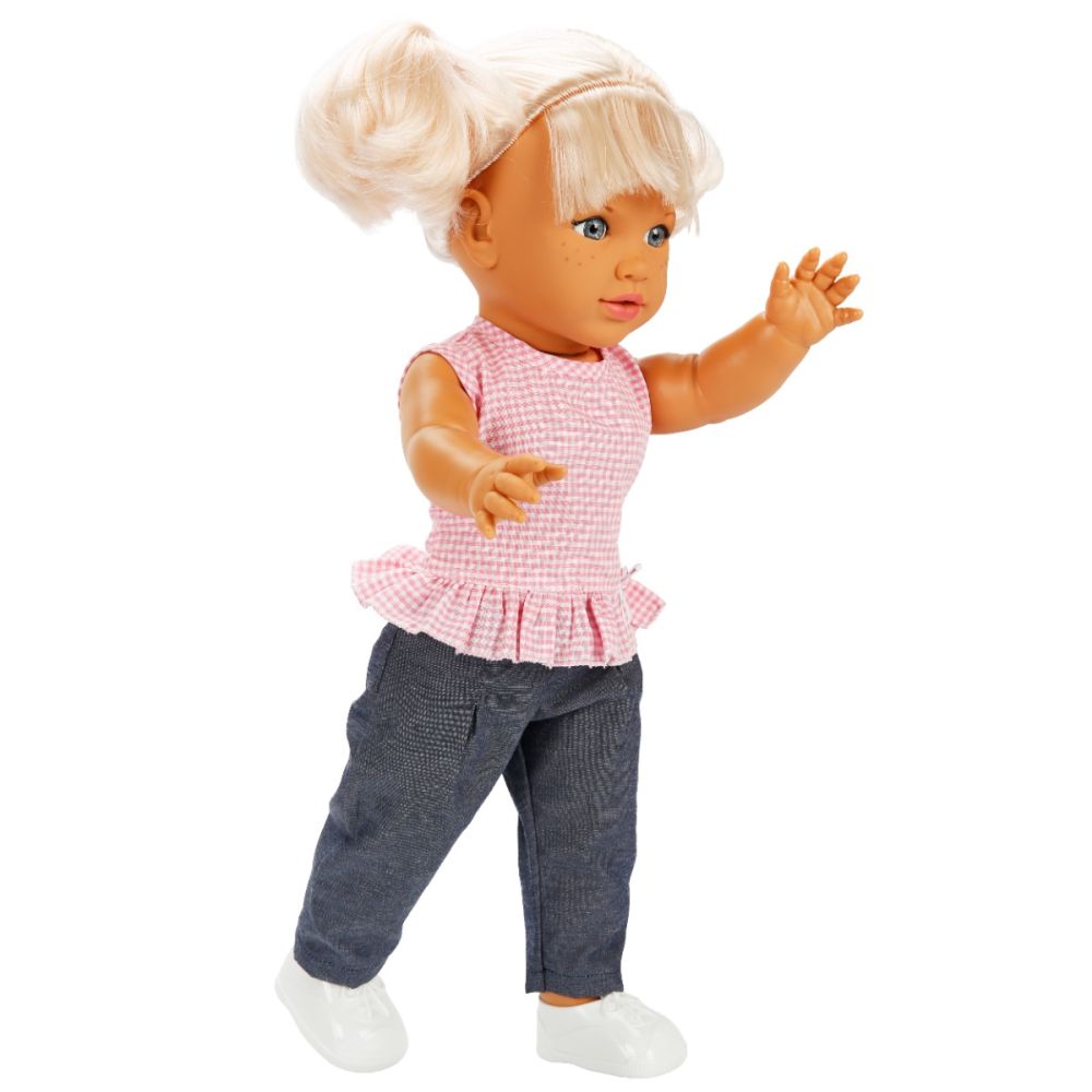 Кукла Dollz And More, Тина в ежедневно облекло, Розова, 45 см