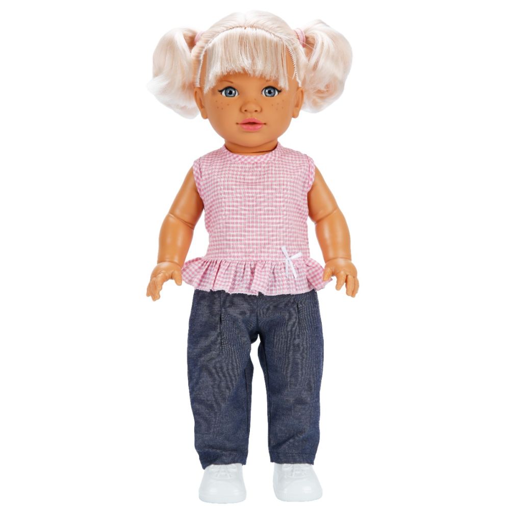 Кукла Dollz And More, Тина в ежедневно облекло, Розова, 45 см