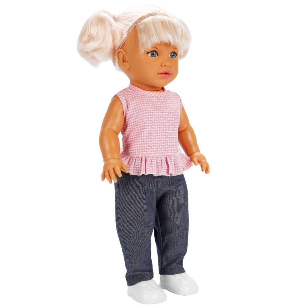 Кукла Dollz And More, Тина в ежедневно облекло, Розова, 45 см