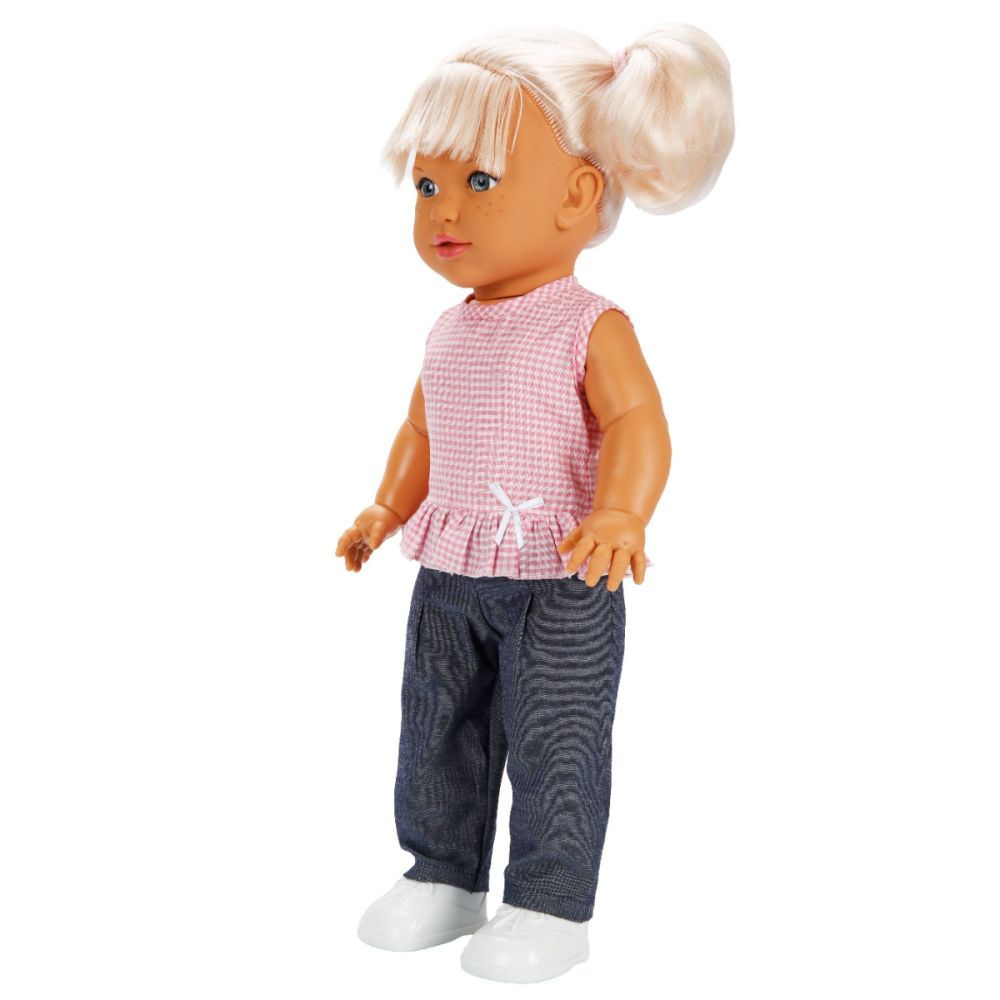 Кукла Dollz And More, Тина в ежедневно облекло, Розова, 45 см