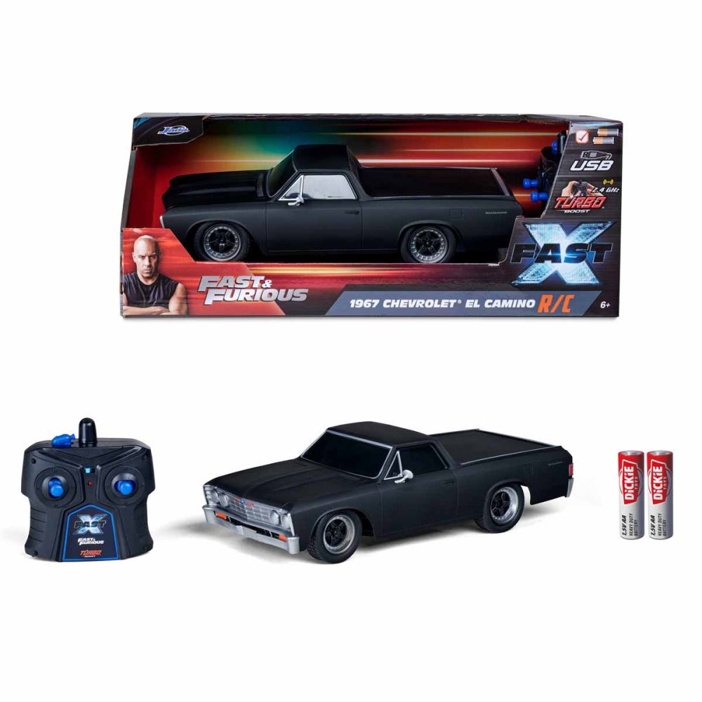 Кола с дистанционно, Jada, Fast And Furious, 1967 Chevrolet El Camino, 1:16