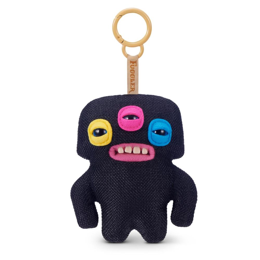 Мини плюшен ключодържател, Fuggler, Annoyed Alien, Black, S6, 12 см