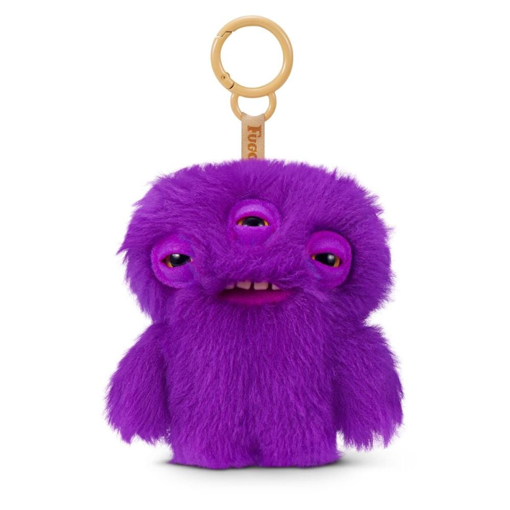 Мини плюшен ключодържател, Fuggler, Annoyed Alien, Purple, S6, 12 см