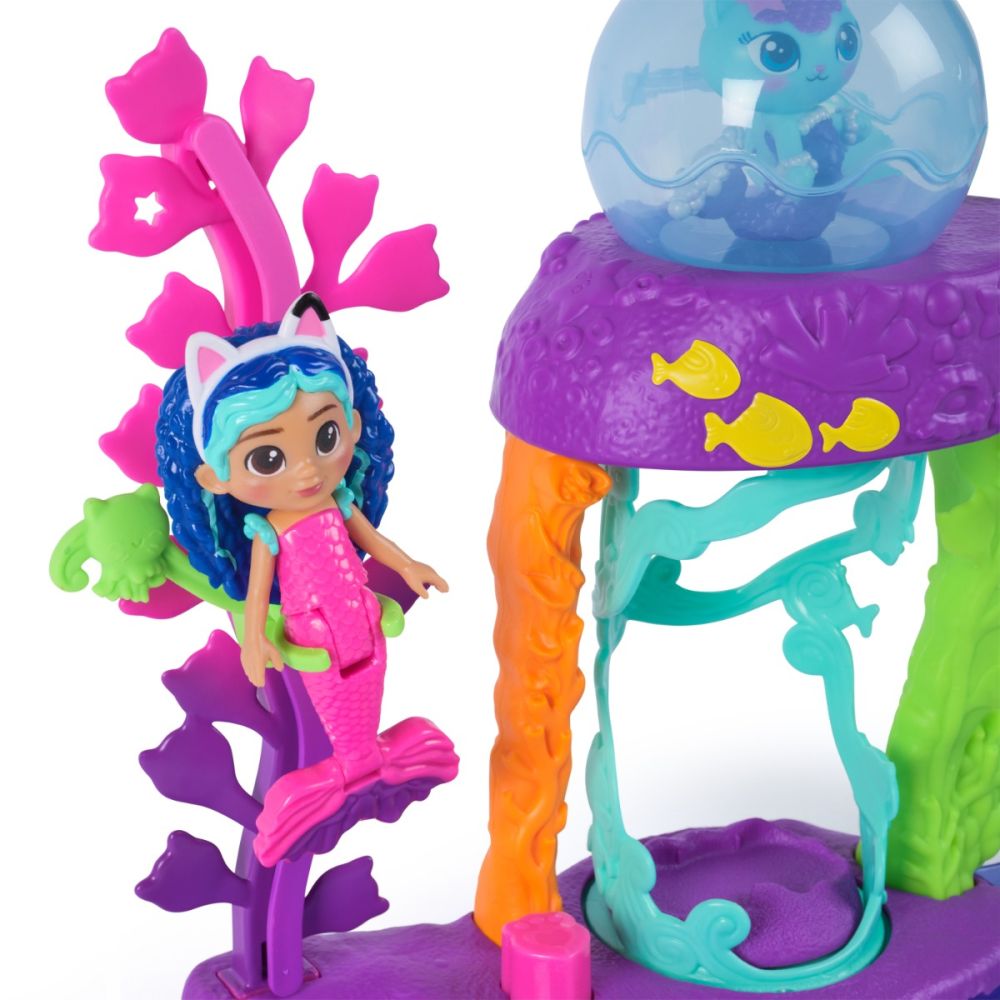 Комплект за игра с фигурки, Gabbys Dollhouse, Mer-Cats Colorful Kitty Aquarium, 6074401