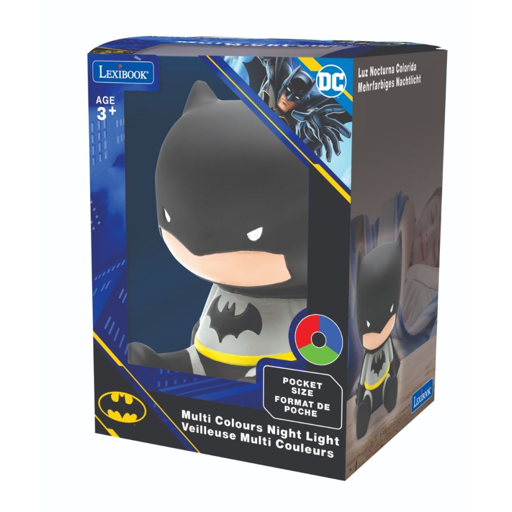 Нощна лампа с LED светлини, Lexibook, Batman 3D