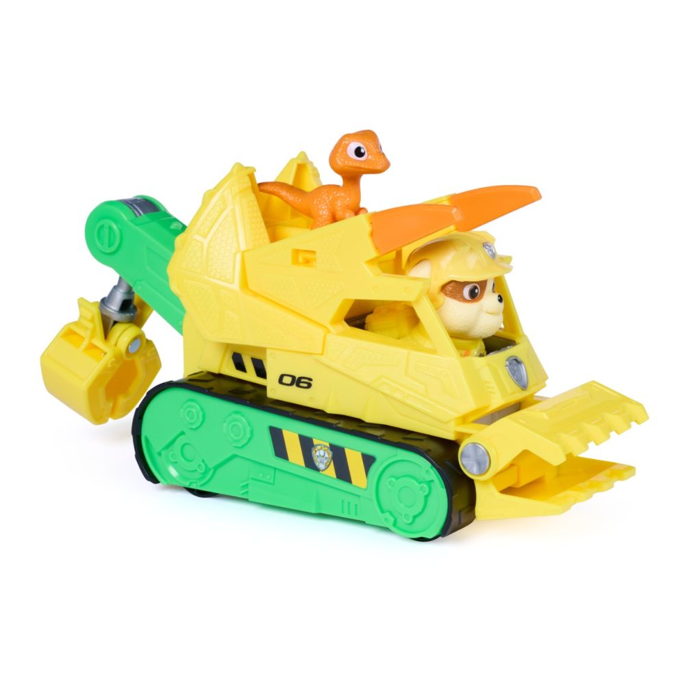 Спасително превозно средство с фигурка, Paw Patrol, Dino Rescue Bulldozer, Rubble, 6075771