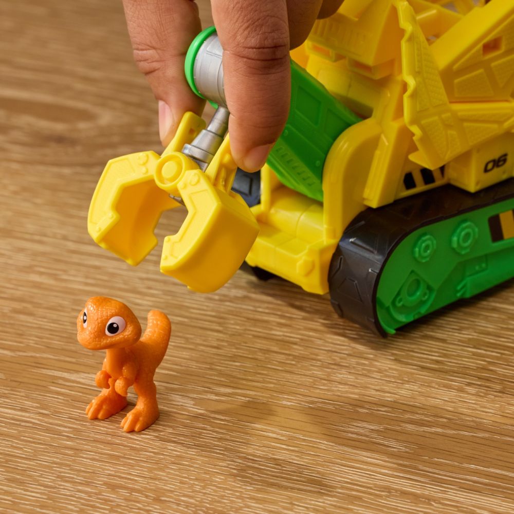 Спасително превозно средство с фигурка, Paw Patrol, Dino Rescue Bulldozer, Rubble, 6075771