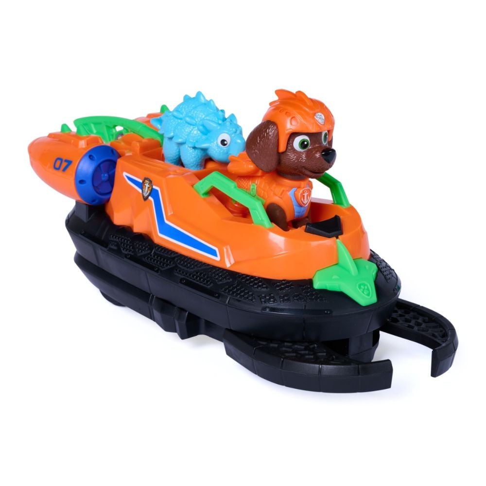 Спасително превозно средство с фигурка, Paw Patrol, Dino Rescue Hovercraft, Zuma, 6075773