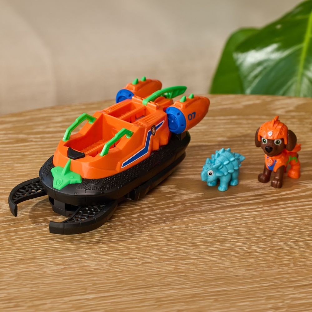 Спасително превозно средство с фигурка, Paw Patrol, Dino Rescue Hovercraft, Zuma, 6075773