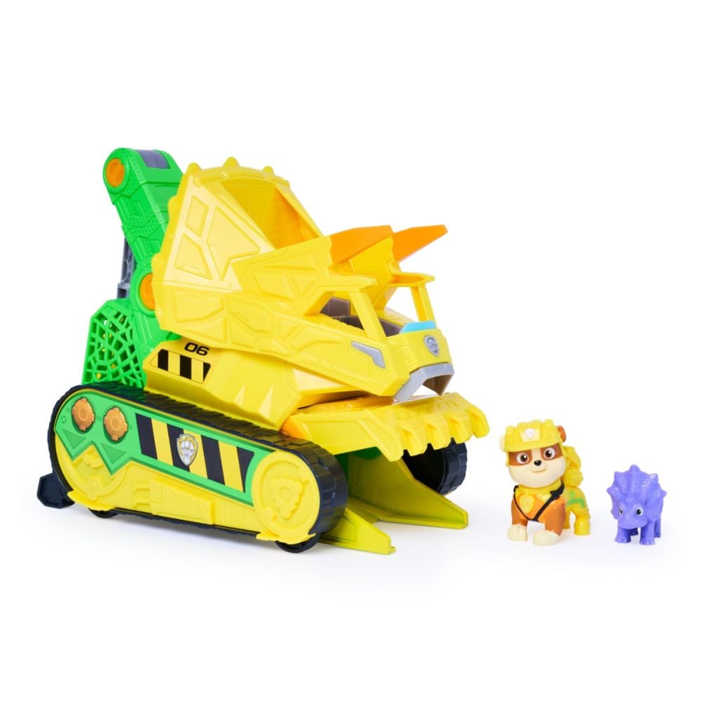Превозно средство с фигурки, Paw Patrol the Dino Movie, Chomp and Rescue Bulldozer, 6075978