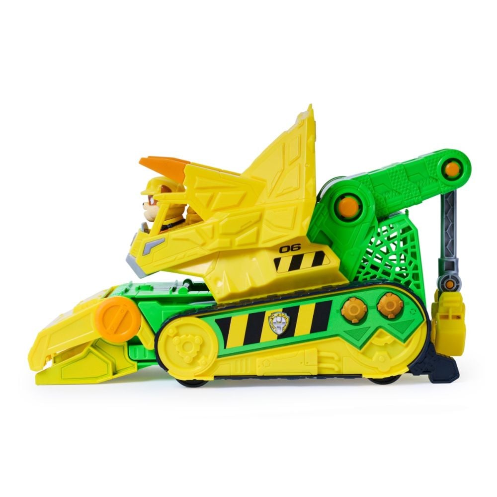 Превозно средство с фигурки, Paw Patrol the Dino Movie, Chomp and Rescue Bulldozer, 6075978