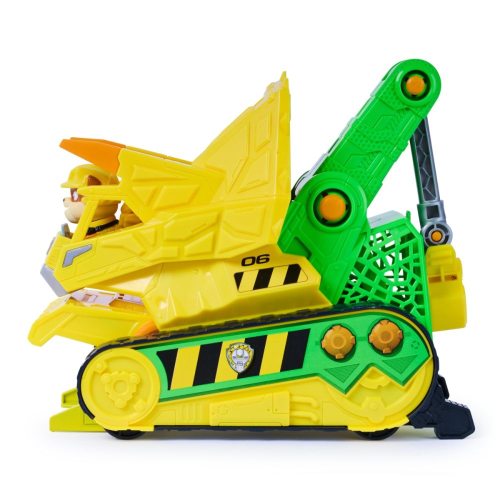 Превозно средство с фигурки, Paw Patrol the Dino Movie, Chomp and Rescue Bulldozer, 6075978