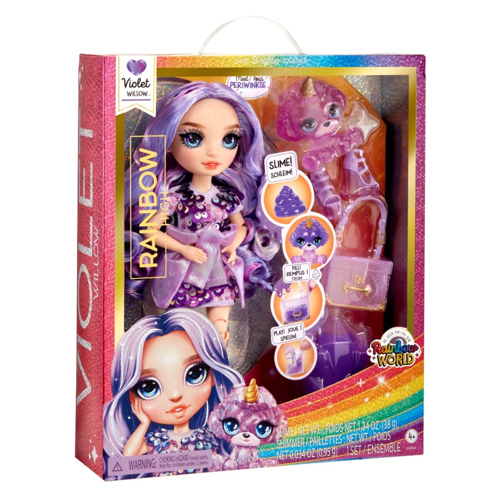 Кукла Rainbow High, Sparkle Slime, Violet Willow, 120223EU
