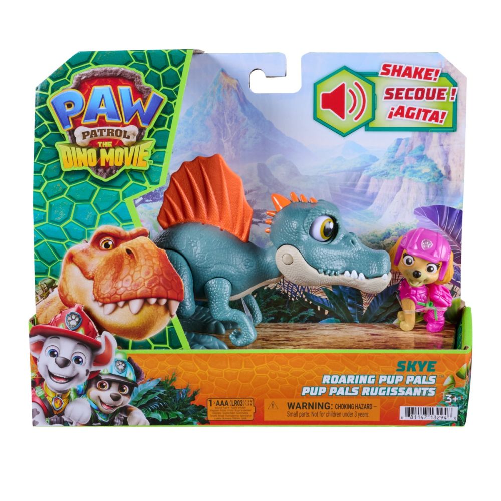 Комплект динозавър с фигурка, Paw Patrol, Roaring Pup Pals, Skye, 20158883