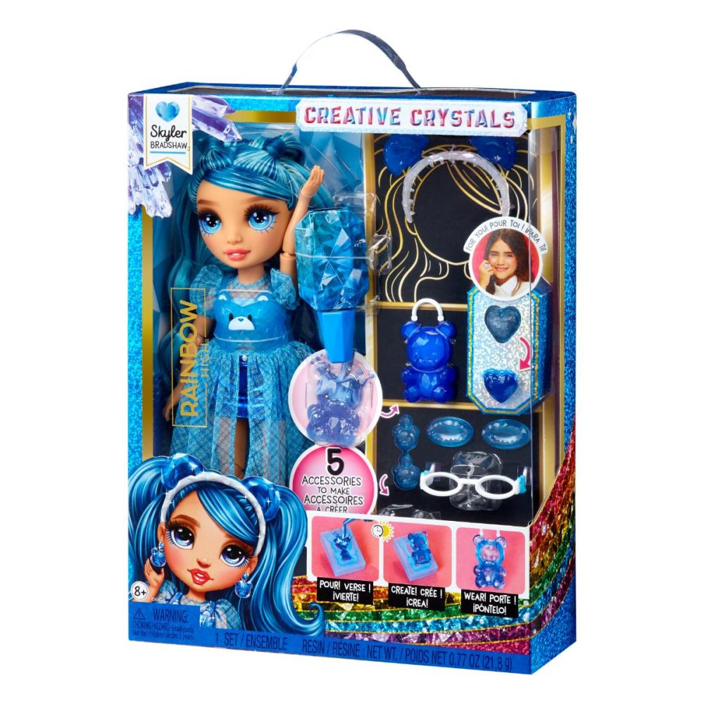 Кукла Rainbow High, Creative Crystals, Skyler Bradshaw, 121374EUC