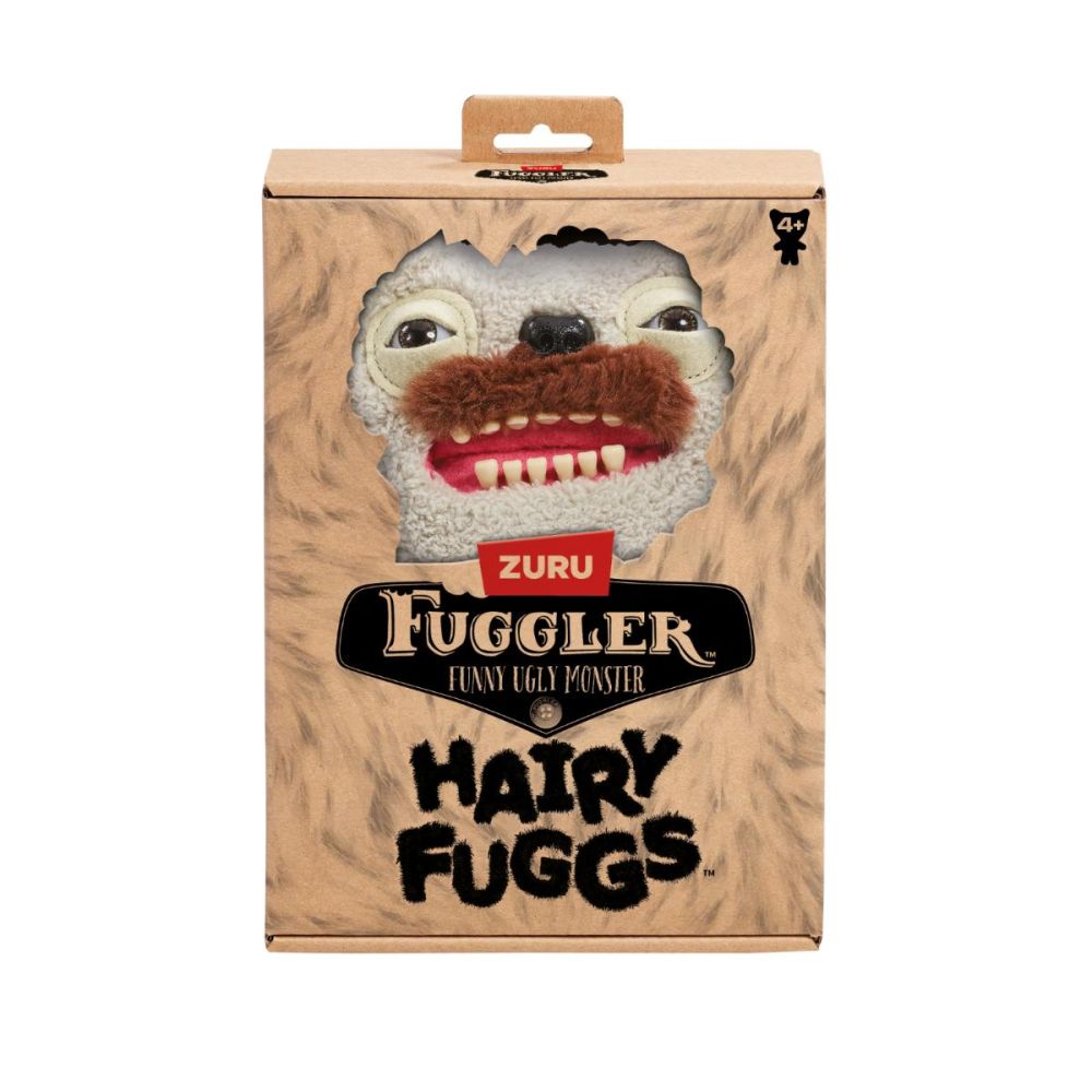 Плюшена играчка, Fuggler, Hairy Fuggs, Old Tooth Moustache, Gray, S1, 22 см
