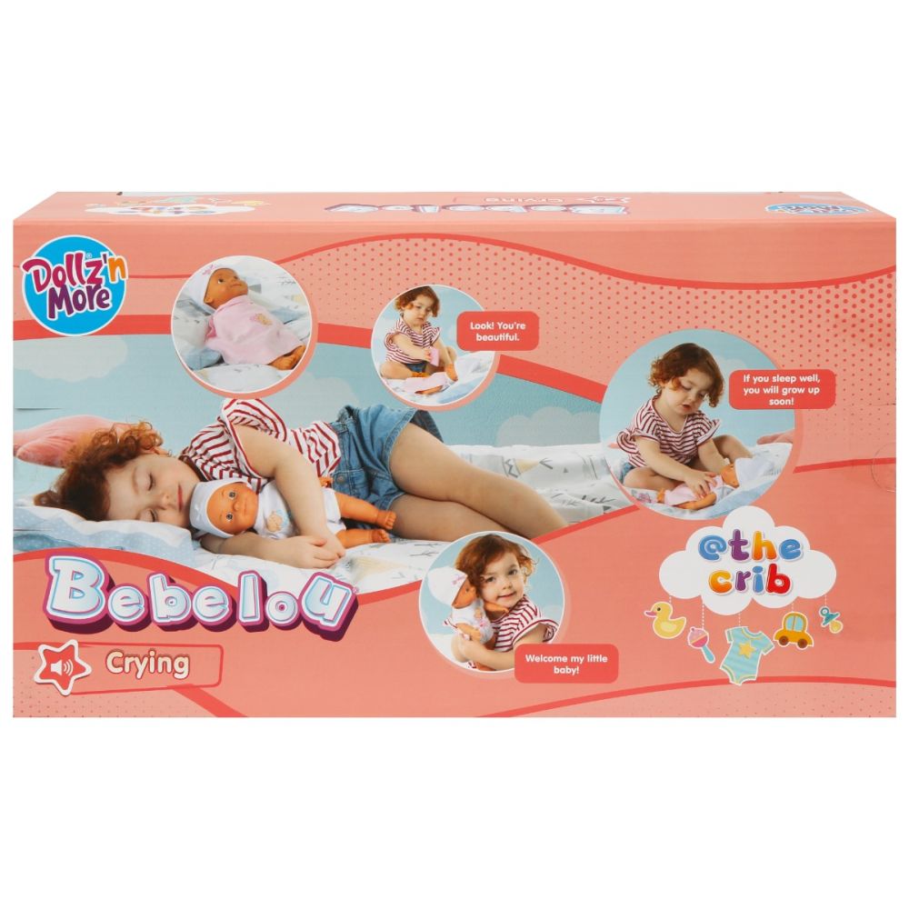 Кукла Бебе, Bebelou, Dollzn More, Добре дошъл, 30 см, Синя