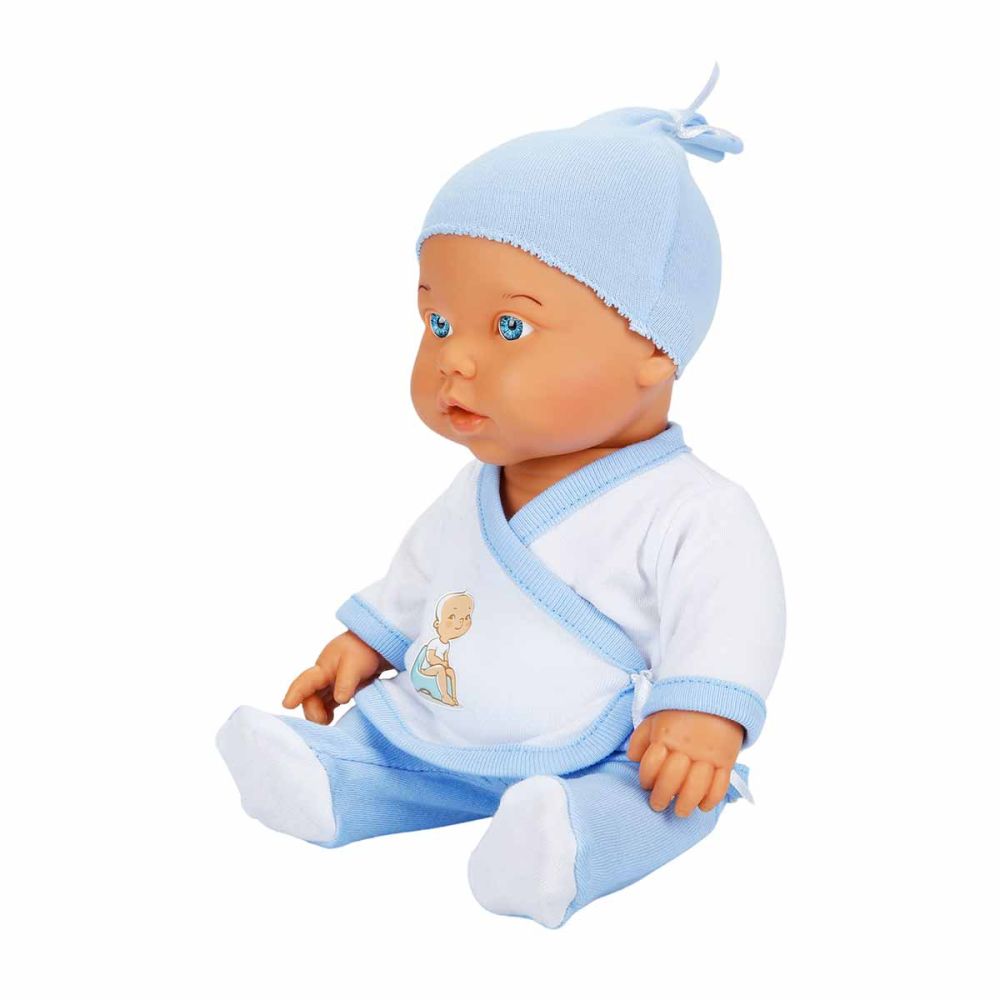 Кукла бебе Bebelou, Dollzn More, Toilet Time, 35 см, син