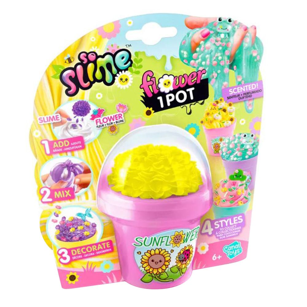 Комплект за създаване на слайм, So Slime DIY, Flower 1 Pot