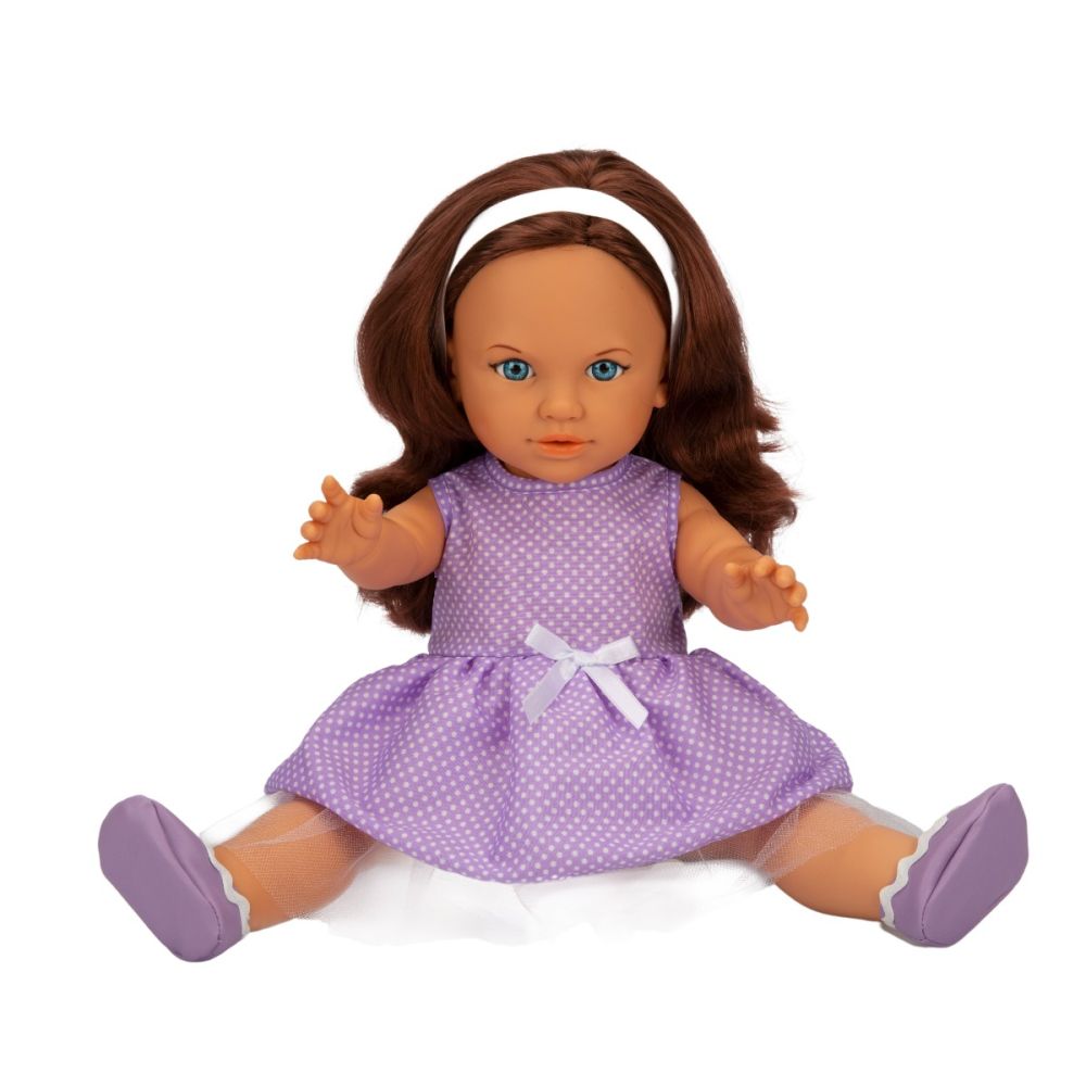 Кукла Тина в парти тоалет, Dollz And More, С виолетова рокля, 45см