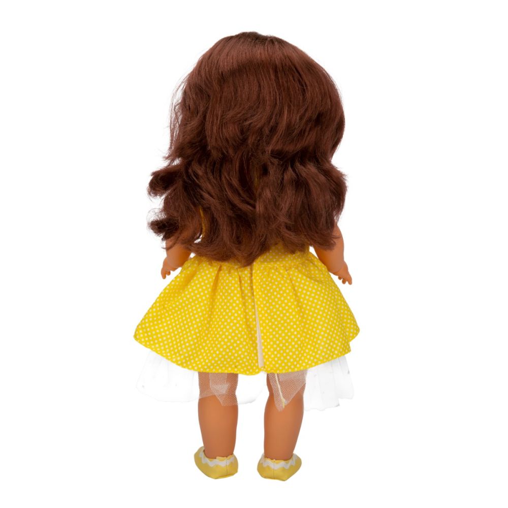 Кукла Тина в парти тоалет, Dollz And More, С жълта рокля, 45см