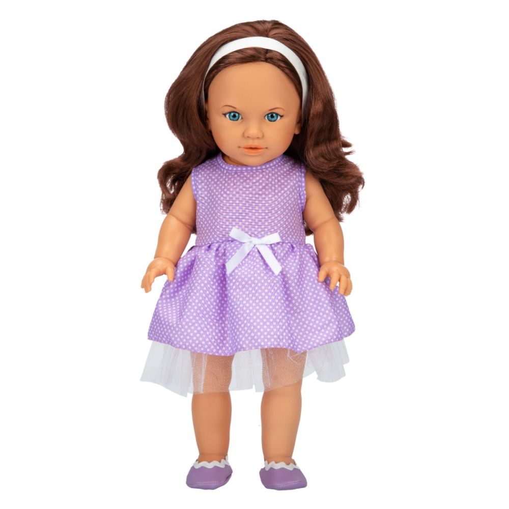 Кукла Тина в парти тоалет, Dollz And More, С виолетова рокля, 45см