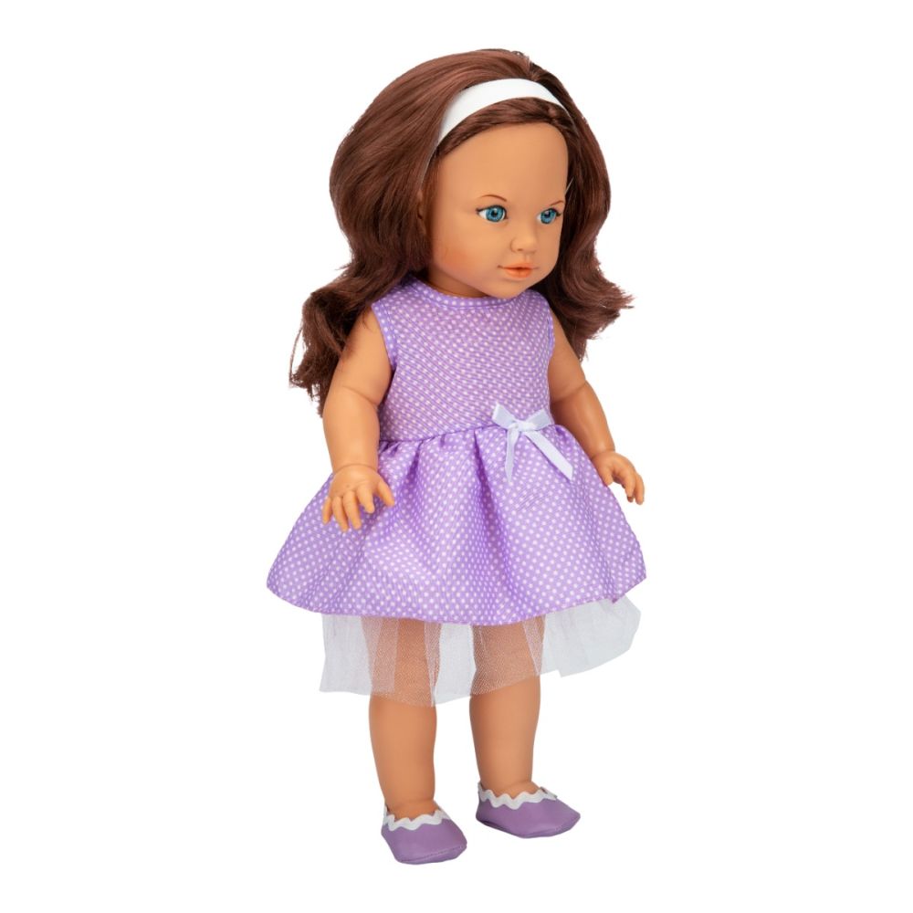 Кукла Тина в парти тоалет, Dollz And More, С виолетова рокля, 45см