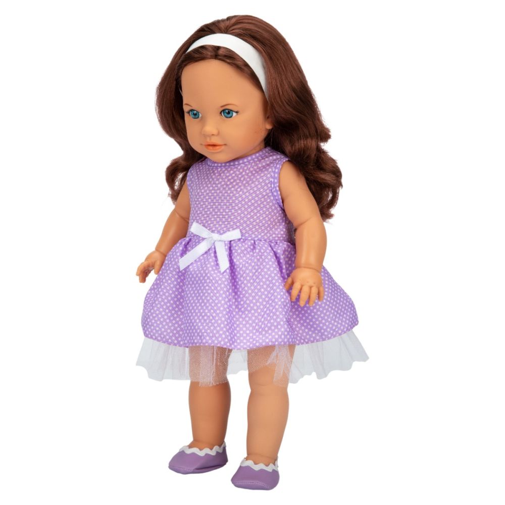 Кукла Тина в парти тоалет, Dollz And More, С виолетова рокля, 45см