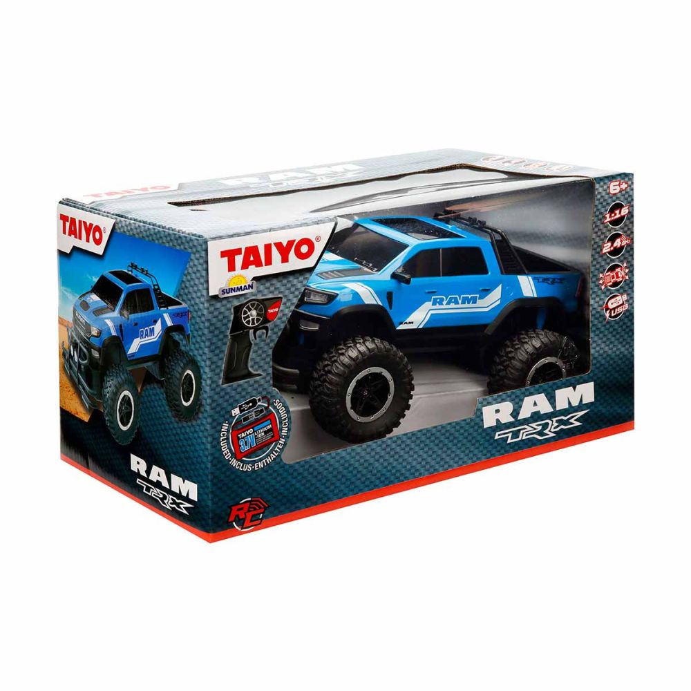 Офроуд количка с дистанционно управление, Taiyo, RAM TRX, 1:16