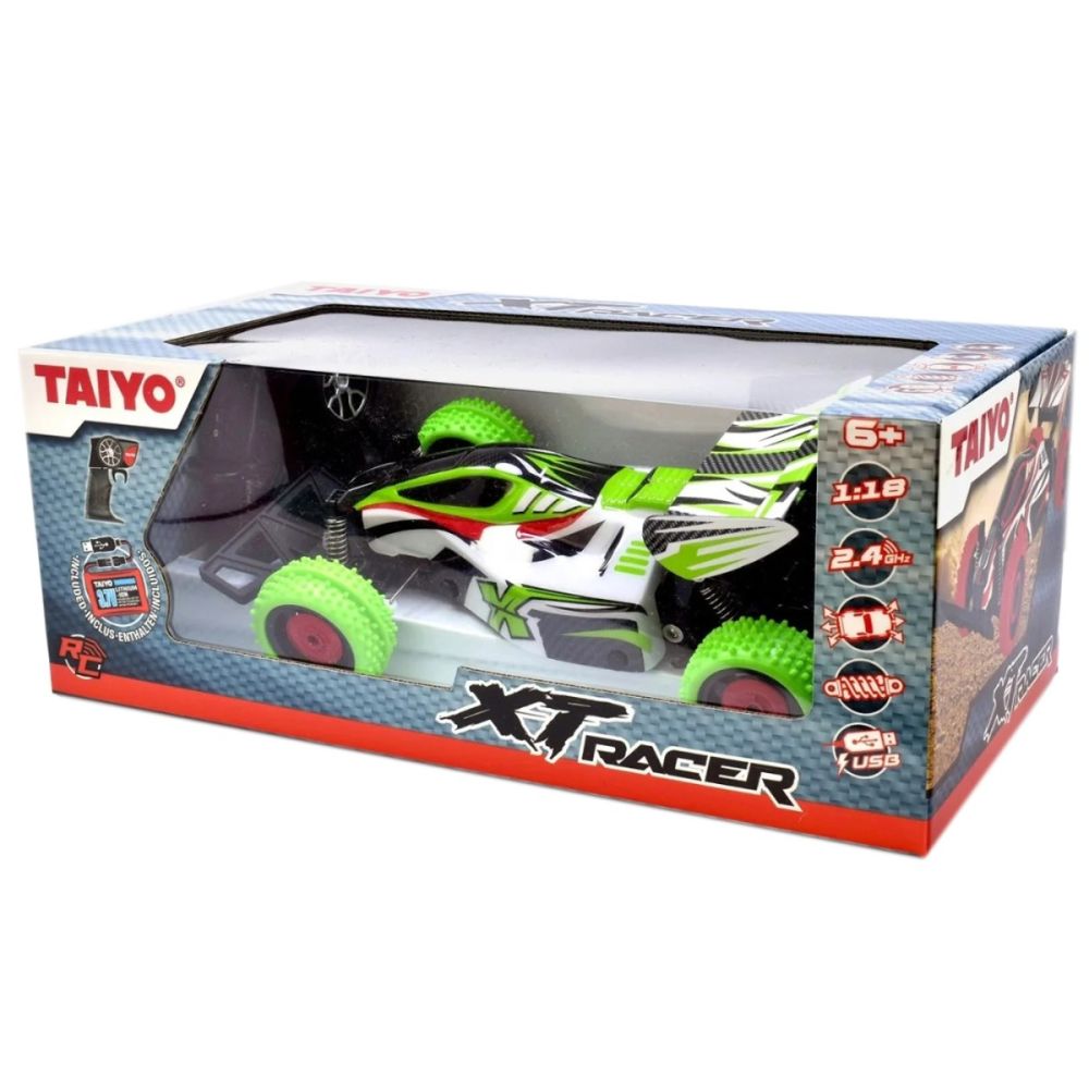 Количка с дистанционно управление, Taiyo, XT Racer, Зелена, 1:18