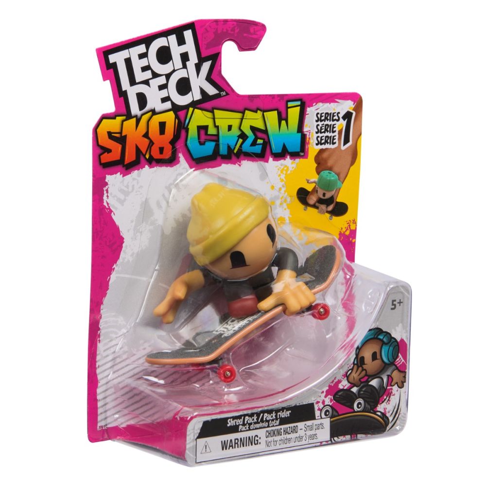 Комплект мини скейтборд с фигурка, Tech Deck, SK8 Crew, 20148752