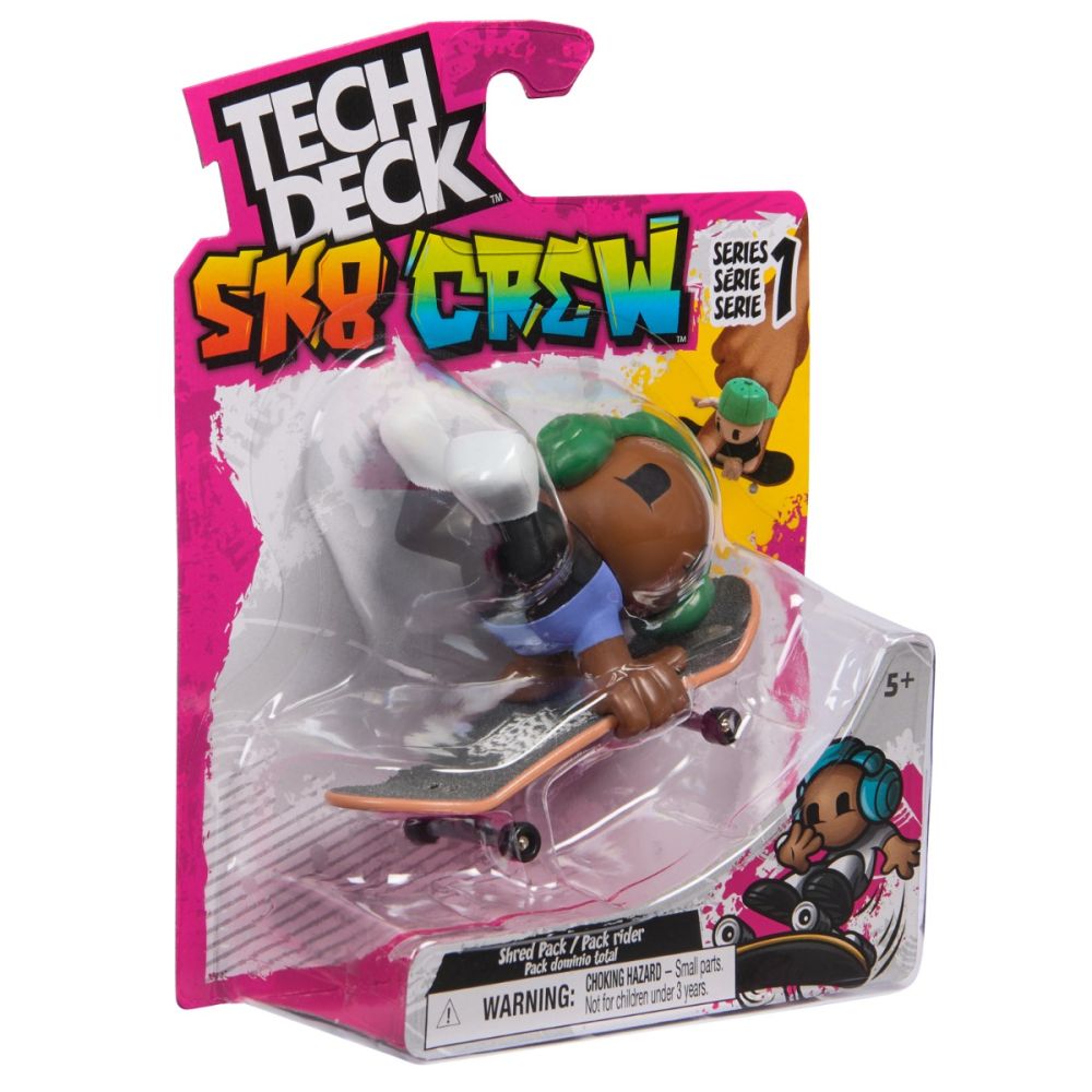 Комплект мини скейтборд с фигурка, Tech Deck, SK8 Crew, 20149434
